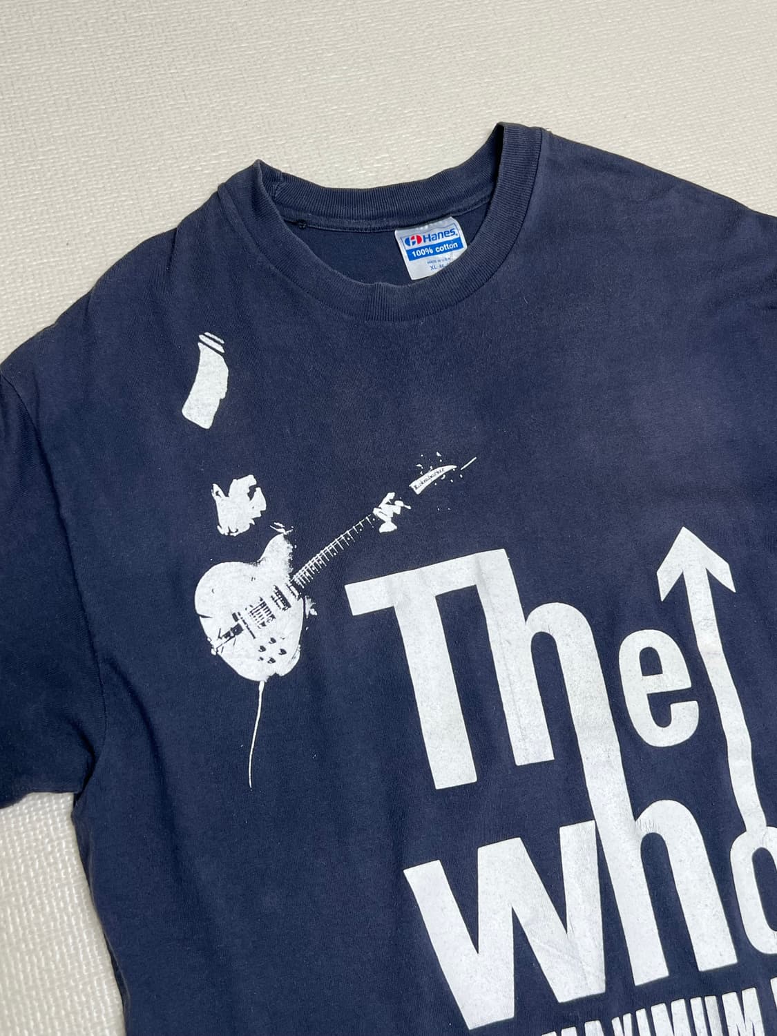 80s 헤인즈 The Who 밴드티셔츠 투어티셔츠 XL 상품이미지2
