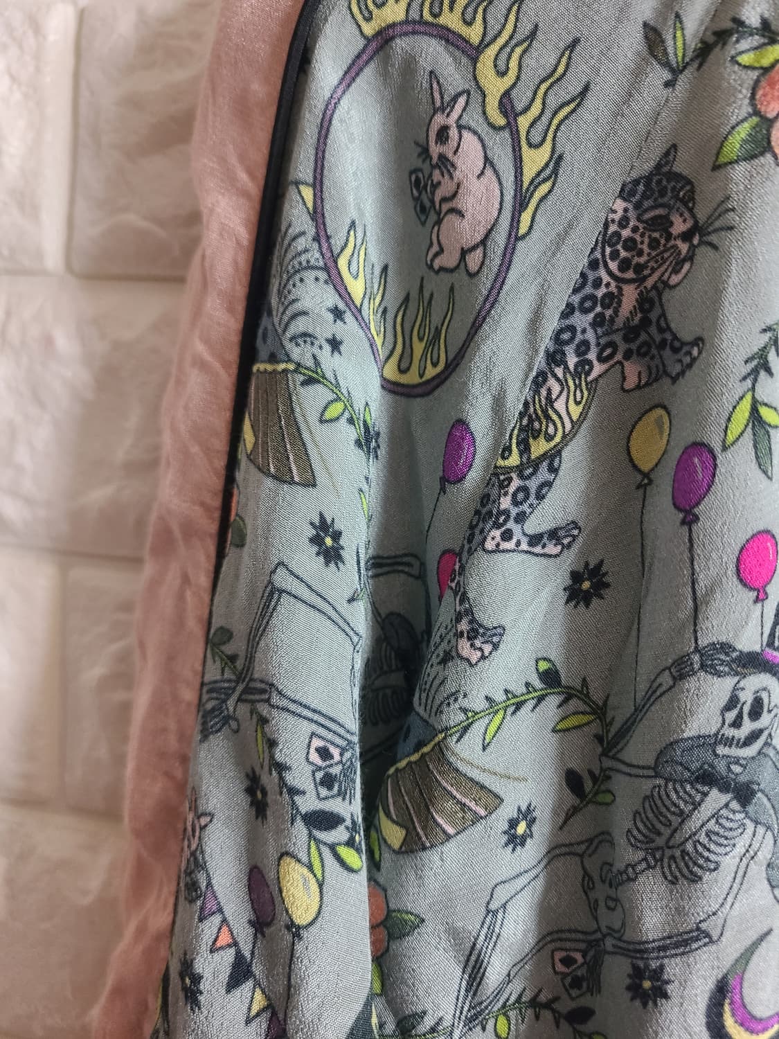 패턴 봄버 자켓 양면 상품이미지5