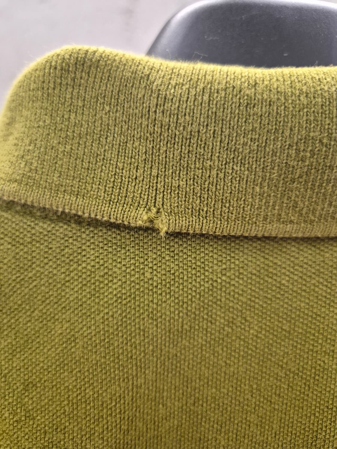 버버리 올리브 그린 반팔 폴로티셔츠 XL 상품이미지4