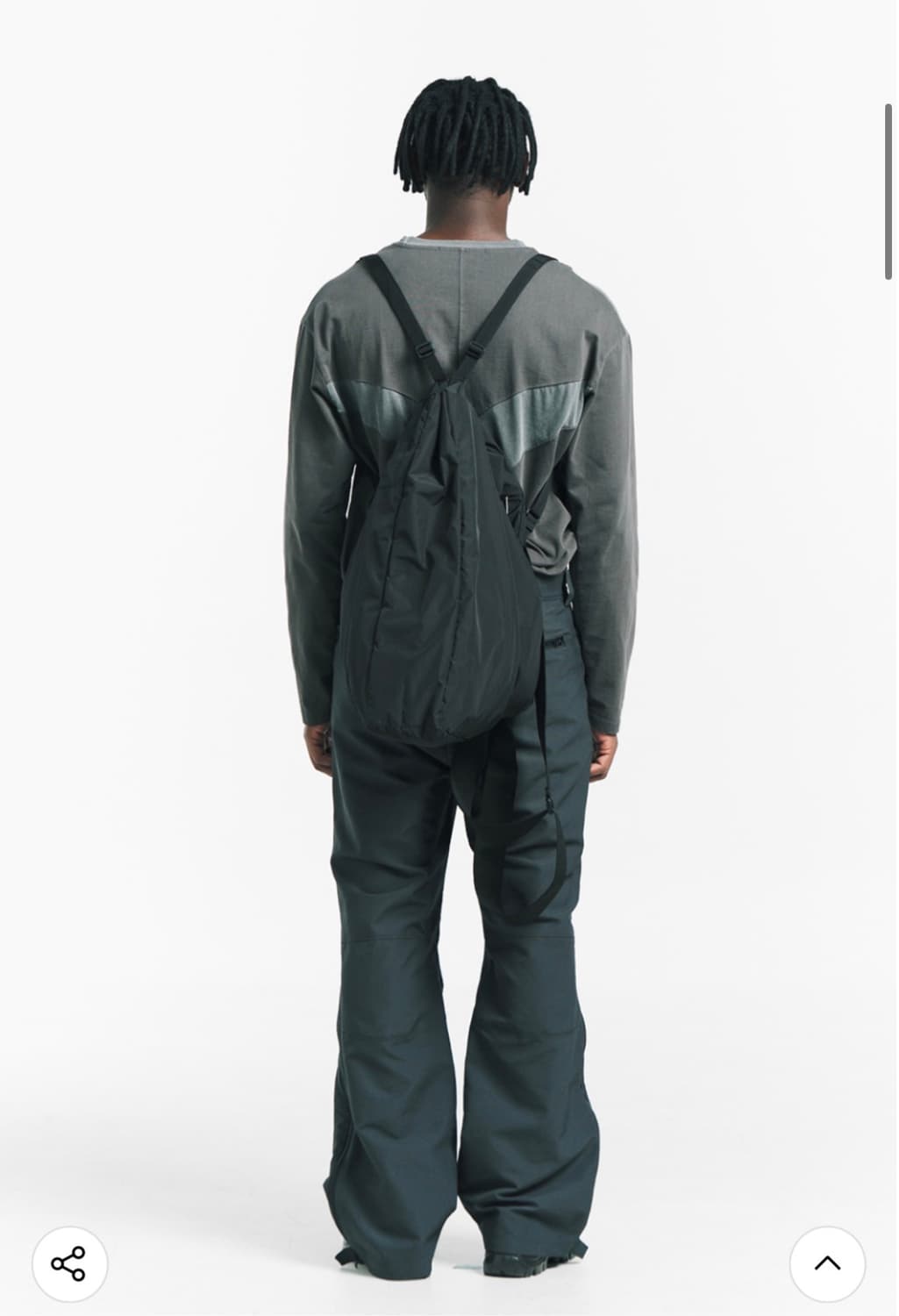 플라스틱 프로덕트 나일론 투웨이 크로스백 블랙 상품이미지2