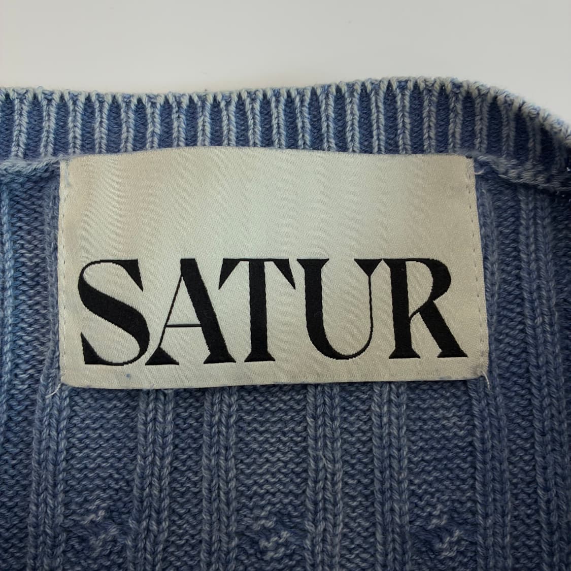 Satur   세터 클래식 다이드 케이블 니트 상품이미지5