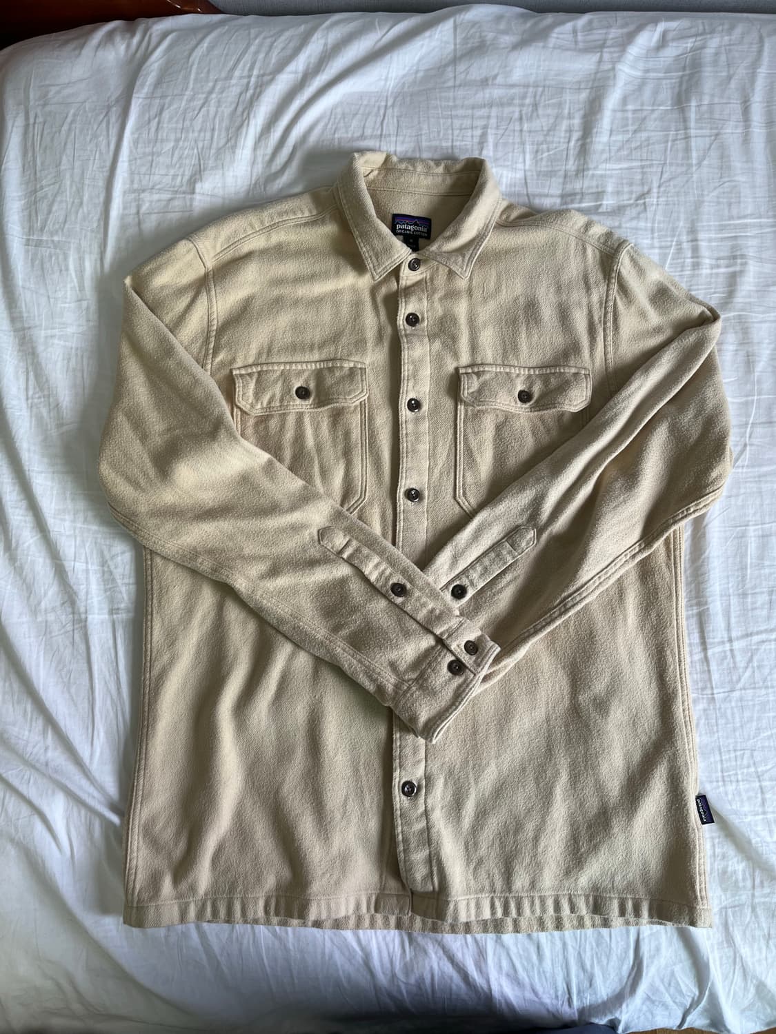 파타고니아 오가닉 플란넬 셔츠 베이지 M 상품이미지1