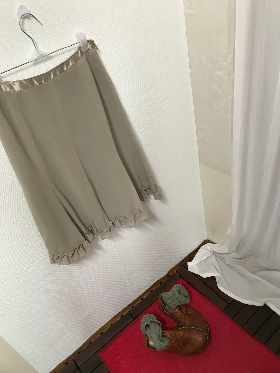 vintage cancan lace feminine kaki skirt 상품이미지7