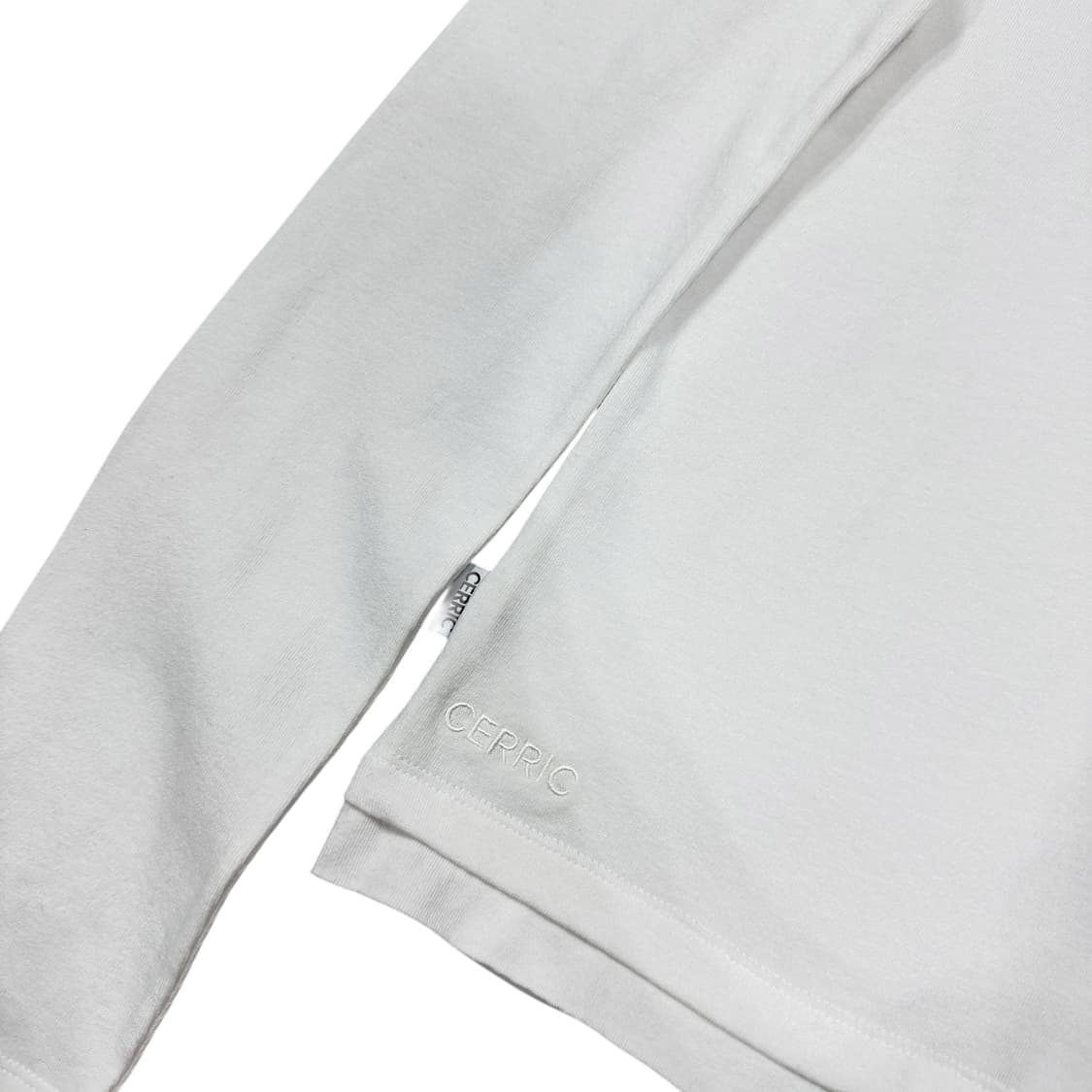 CERRIC 세릭 더블 슬리브 긴팔 티셔츠 화이트 상품이미지6