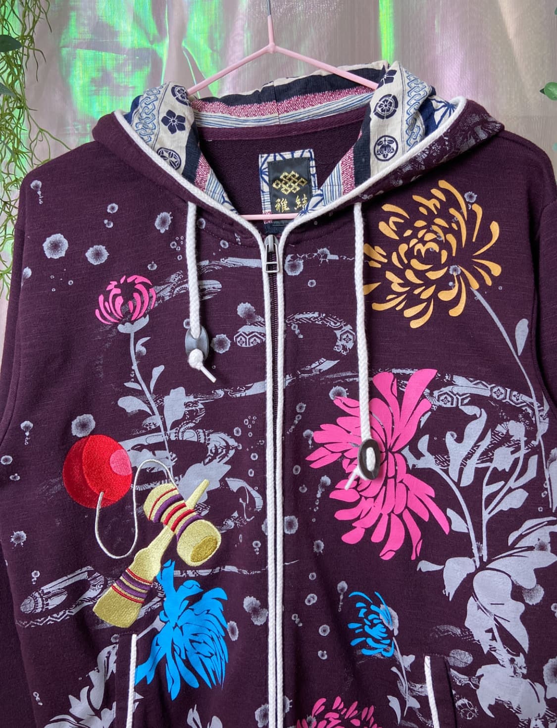 오리엔탈 자수 후드집업  상품이미지4