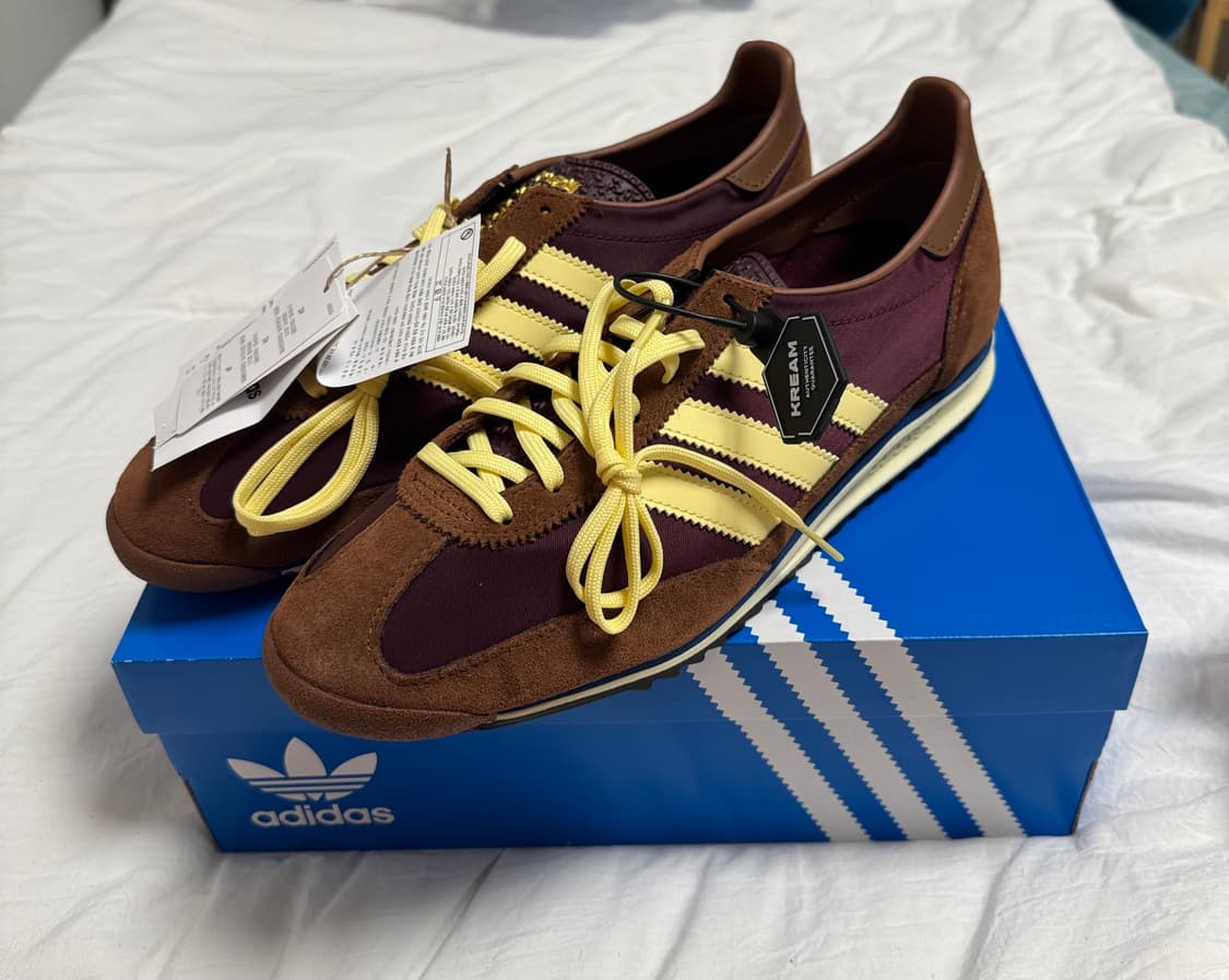 (W) 아디다스 SL 72 OG 마룬 올모스트 옐로우 (새상품) 상품이미지2