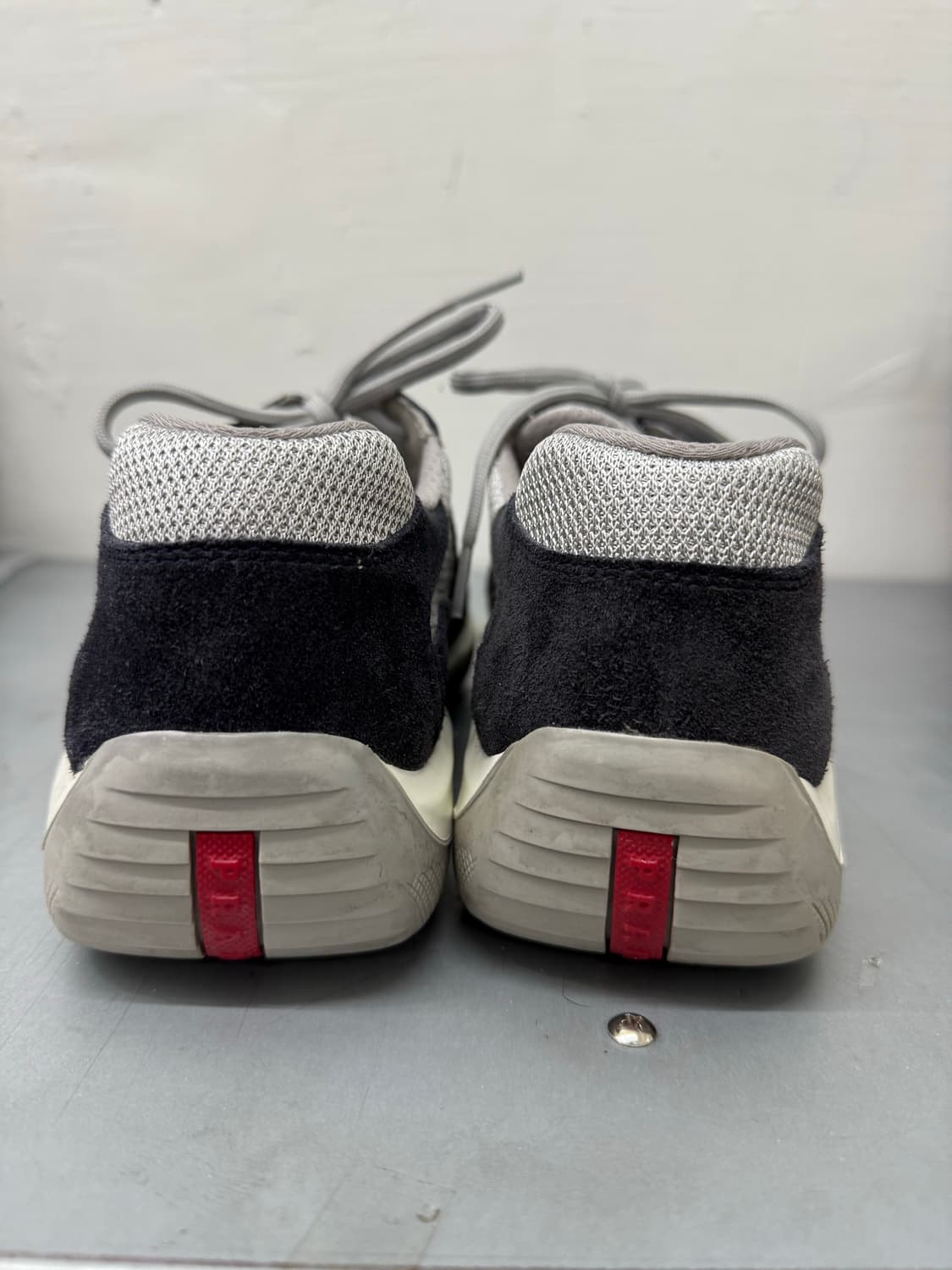 prada sport 아메리칸컵 navy suede rare item 상품이미지5