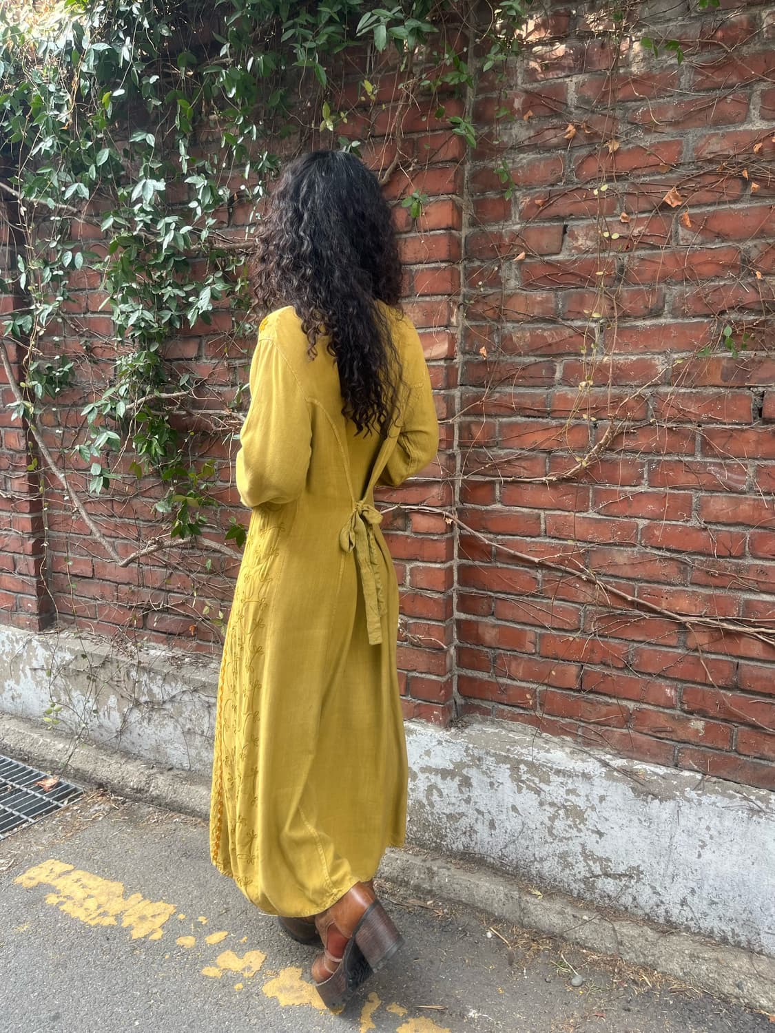 보헤미안 히피 페이즐리 스티치 원피스 상품이미지5