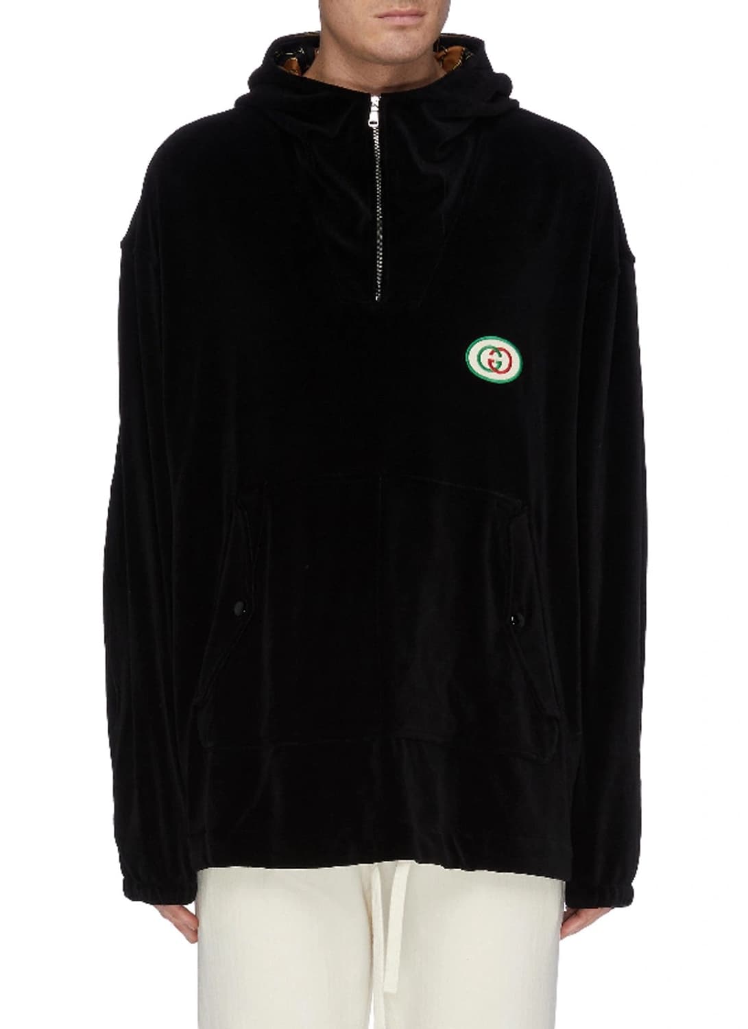 GUCCI VELVET HALF HOODIE 상품이미지2