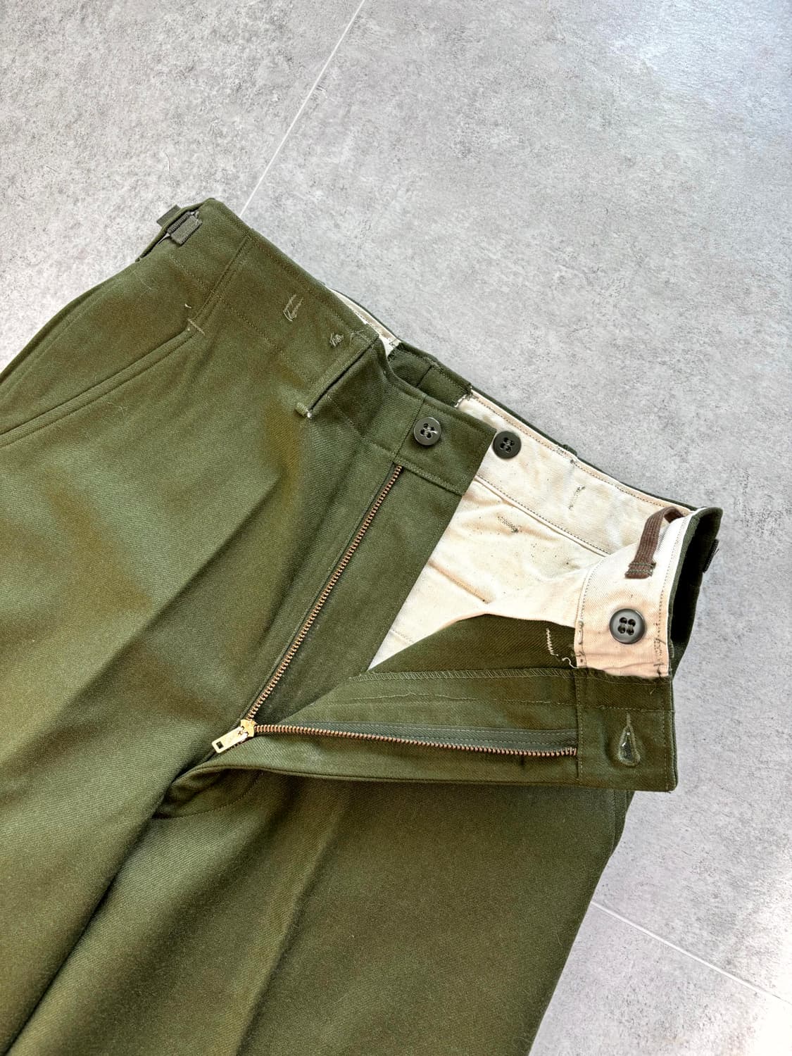 50's 미군 M-51 울 필드 트라우져 S-R 데드스탁 상품이미지3