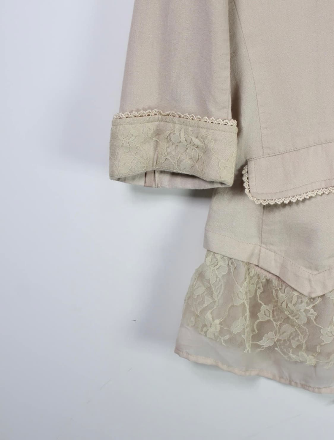 Axes femme 악시즈팜 베이지 레이스 자켓 상품이미지3