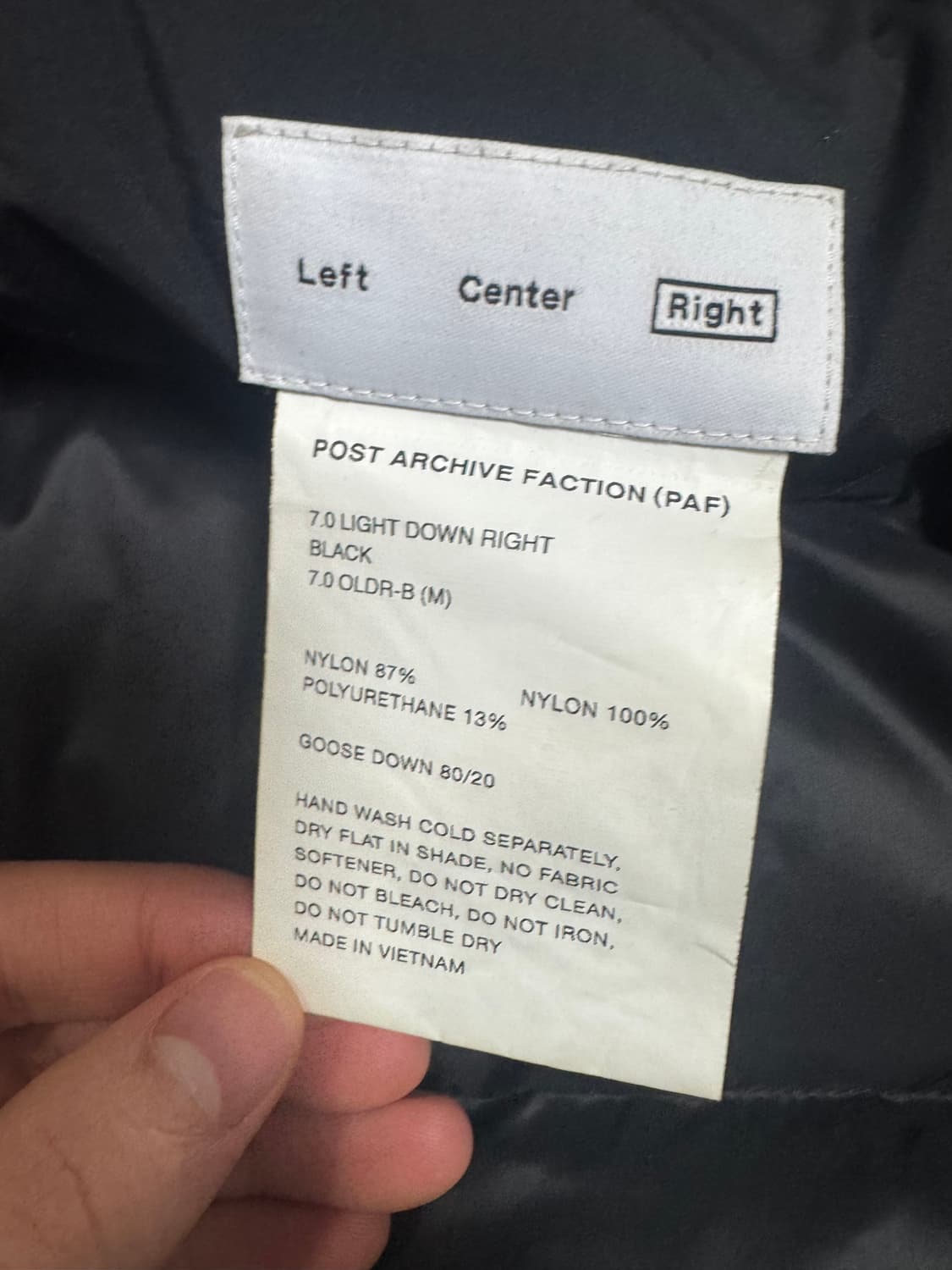 [M] 파프 7.0 라이트 다운 라이트 패딩 블랙 상품이미지4