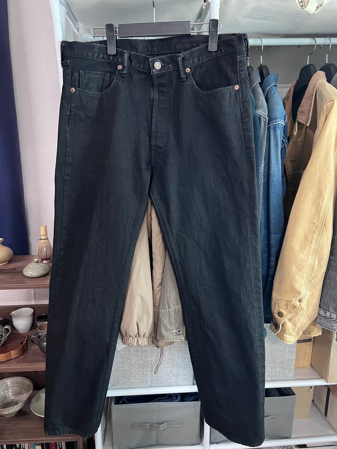 조맥코이 블랙 데님 33(31-32) / 리얼맥코이 996bk 상품이미지1