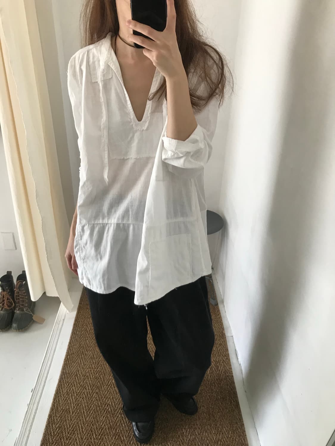 patch blouse 상품이미지1