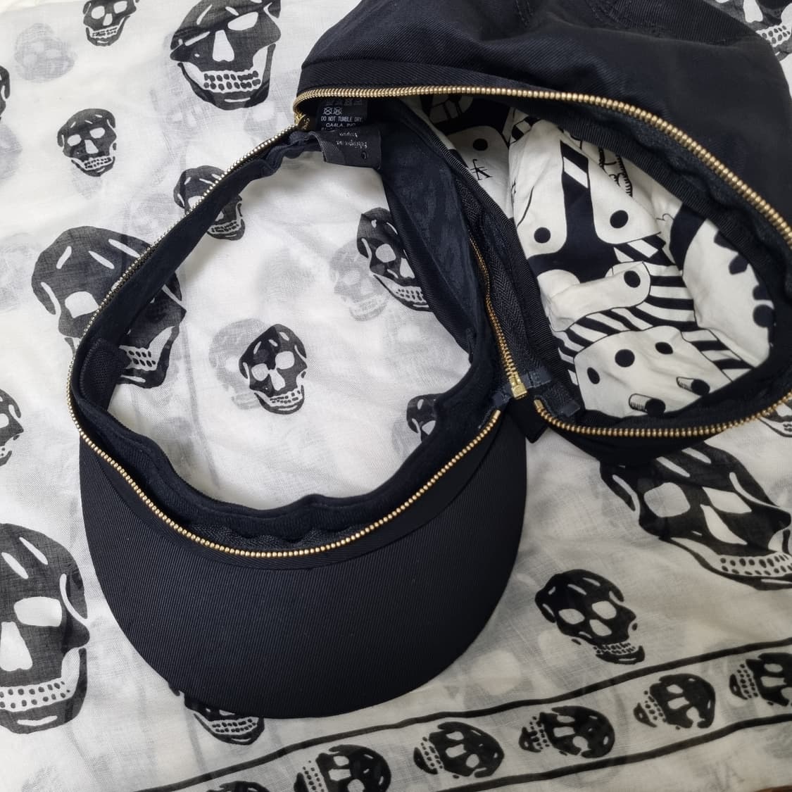 CA4LA 지퍼 캐스킷 뉴스보이캡 블랙 상품이미지8