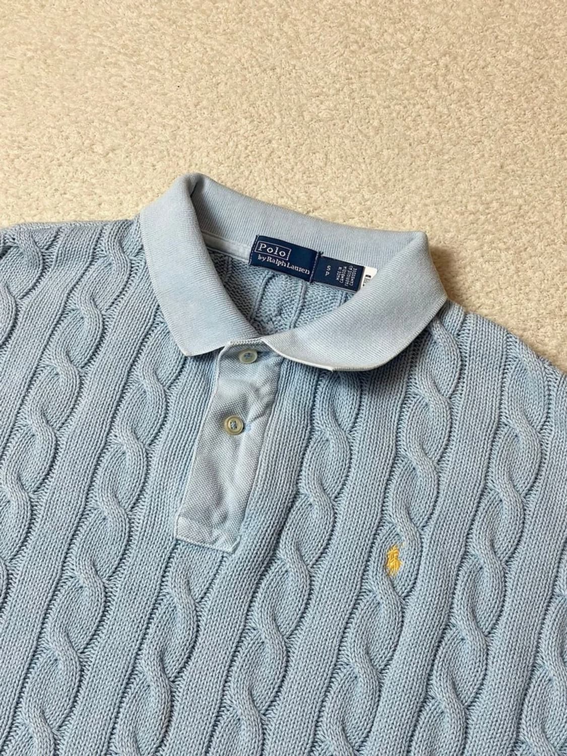 폴로 랄프로렌 케이블 코튼 크롭 니트 PN6683    상품이미지3