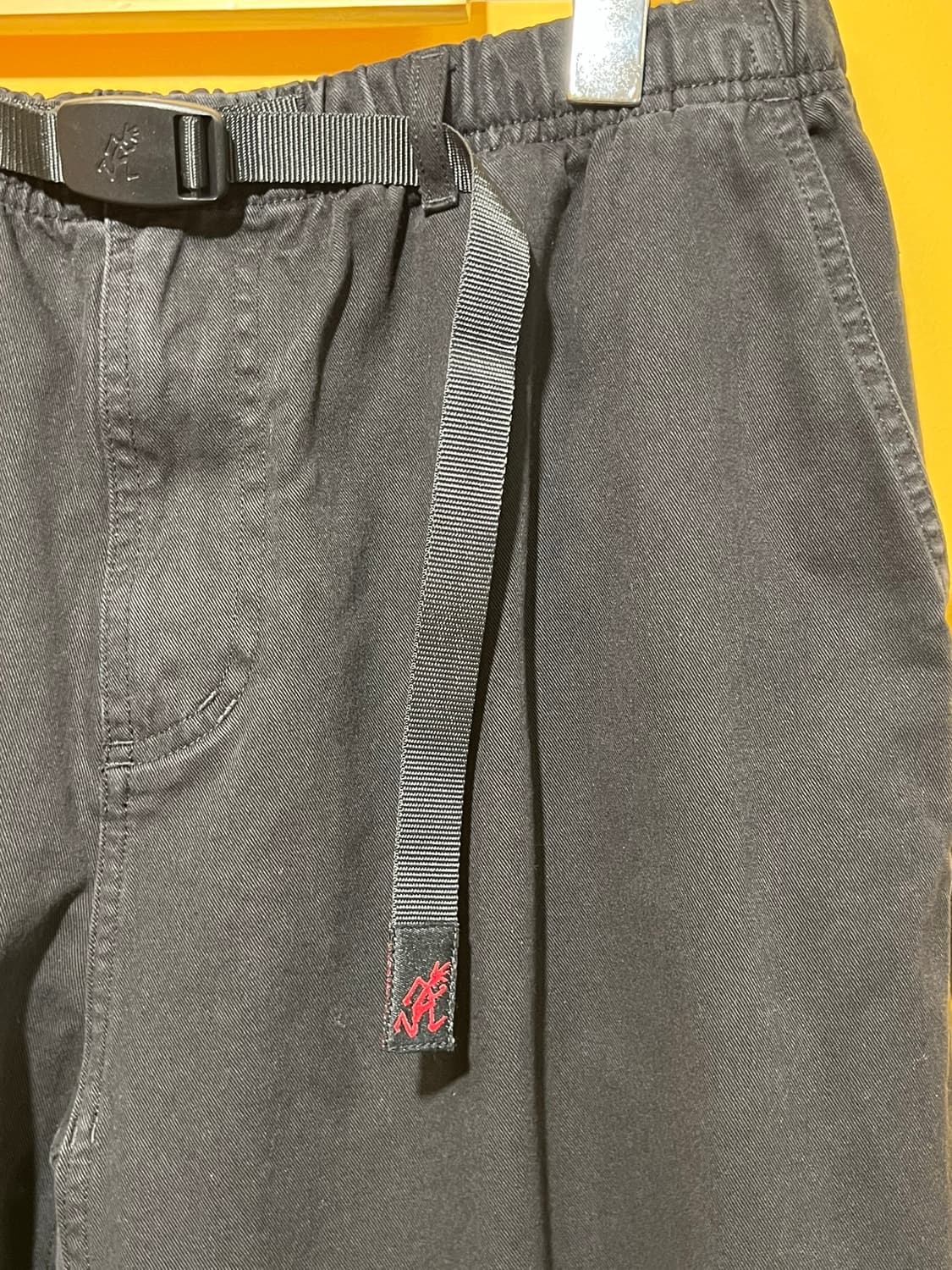 [L] 그라미치 와이드 팬츠 블랙 코튼 이지 벨트 상품이미지4