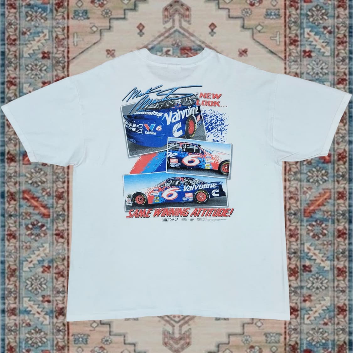 Hanes 90s 나스카 마크 마틴 발볼린 레이싱 티셔츠 XL 상품이미지2