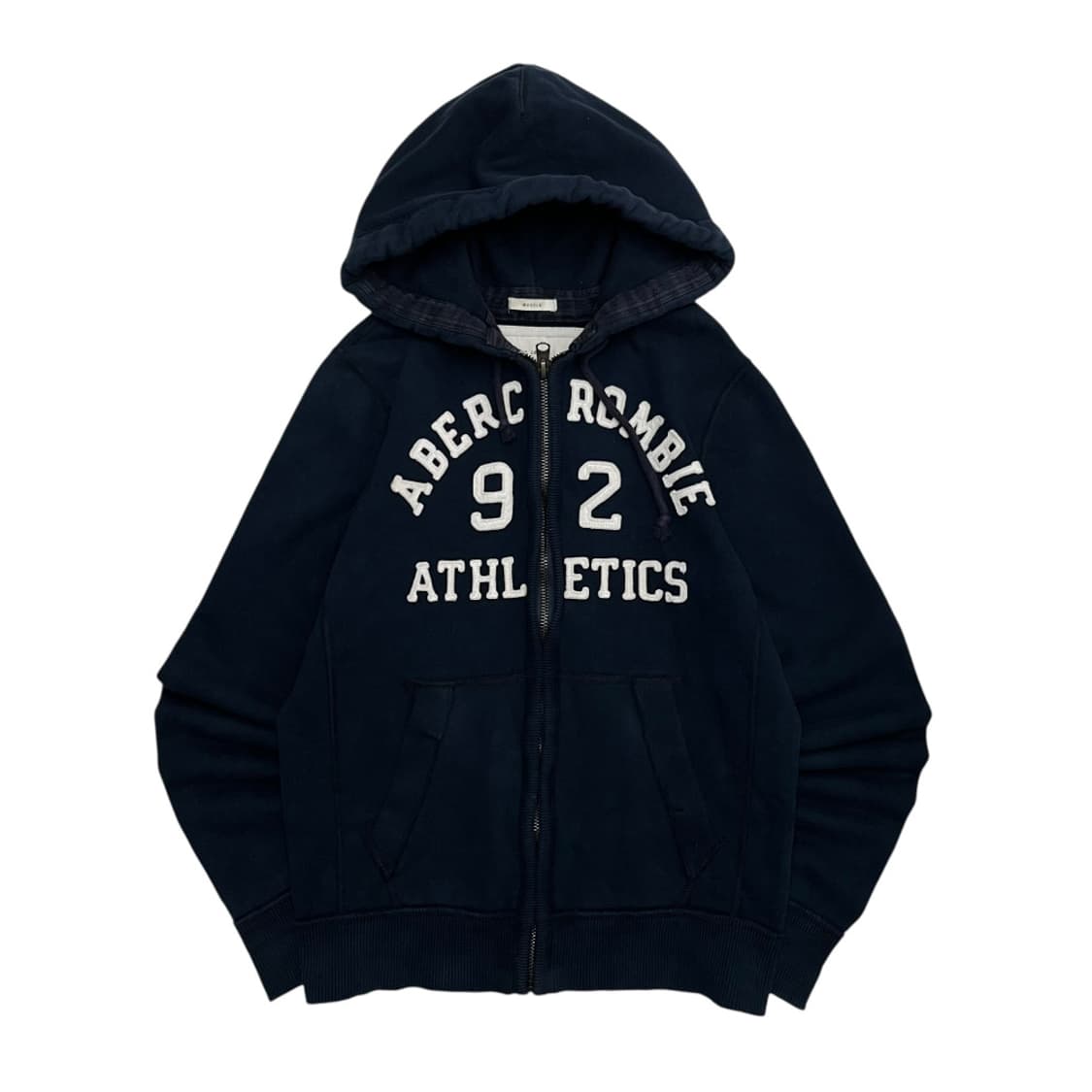 아베크롬비 센터로고 네이비 후드집업 L 상품이미지2