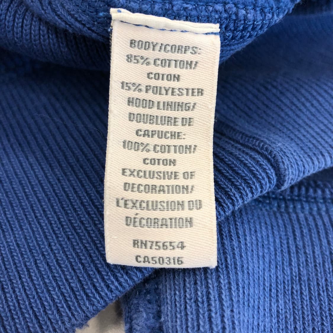 아베크롬비 Y2K 후드 M 블루 상품이미지6