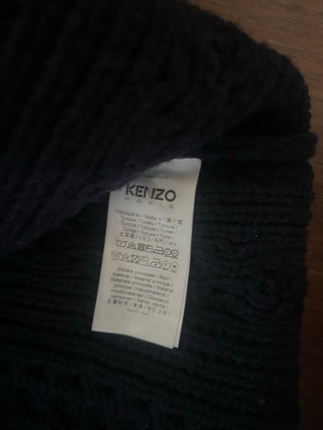 정품 KENZO 겐조 케이블 네이비 가디건 (M) 상품이미지4