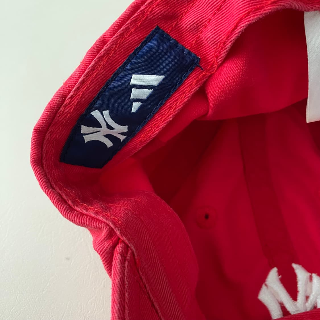 양키스 캡 (아디다스, 미체엔 네스 제품) 레드,핑크 상품이미지4