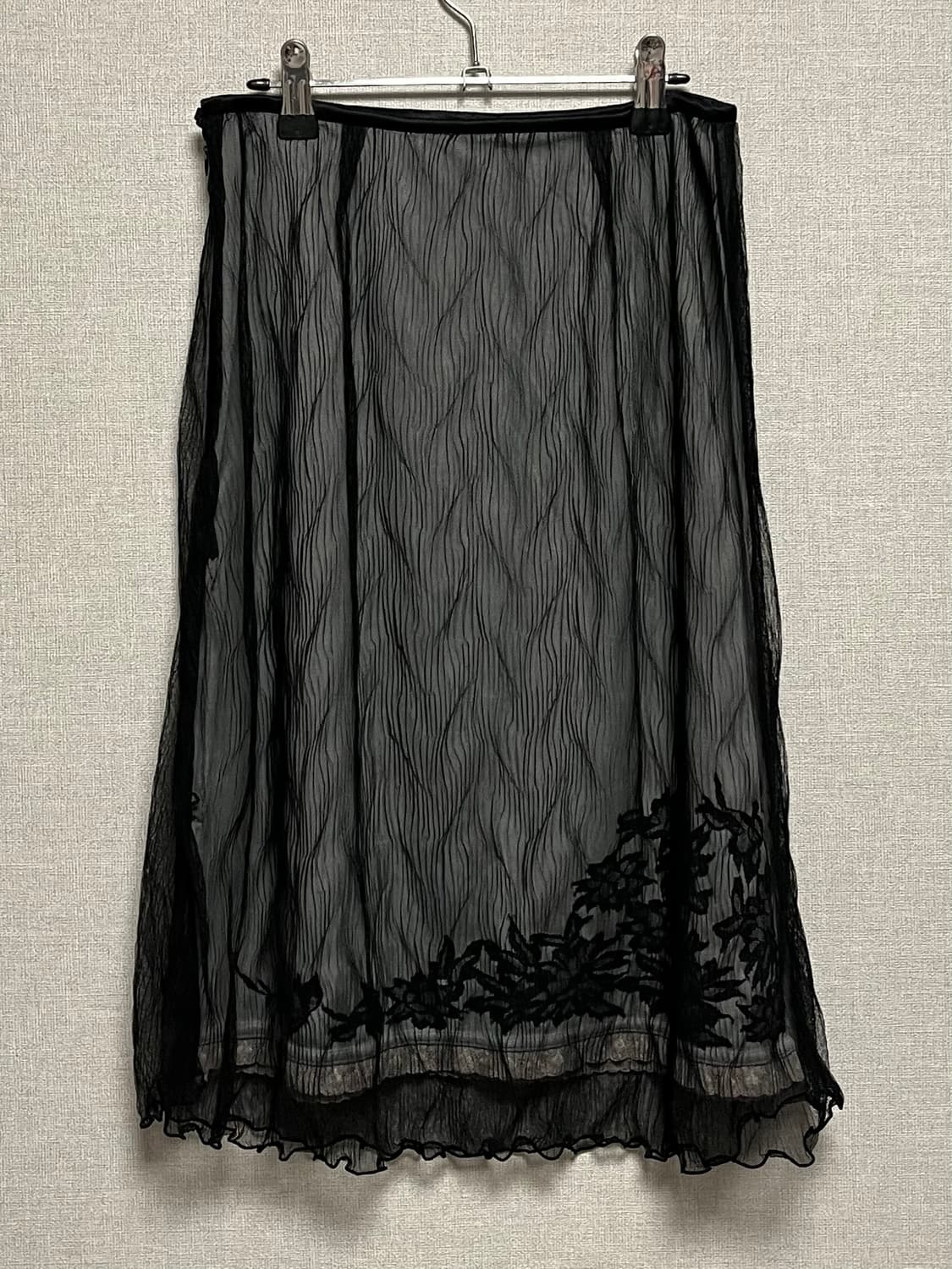 [오리엔탈 페어리] 블랙 레이스 롱스커트 상품이미지1