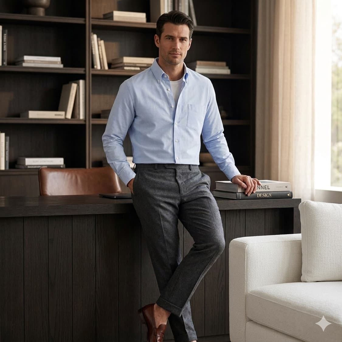 [정품] 브루넬로 쿠치넬리 슬림핏 코튼 셔츠 (M) 상품이미지2