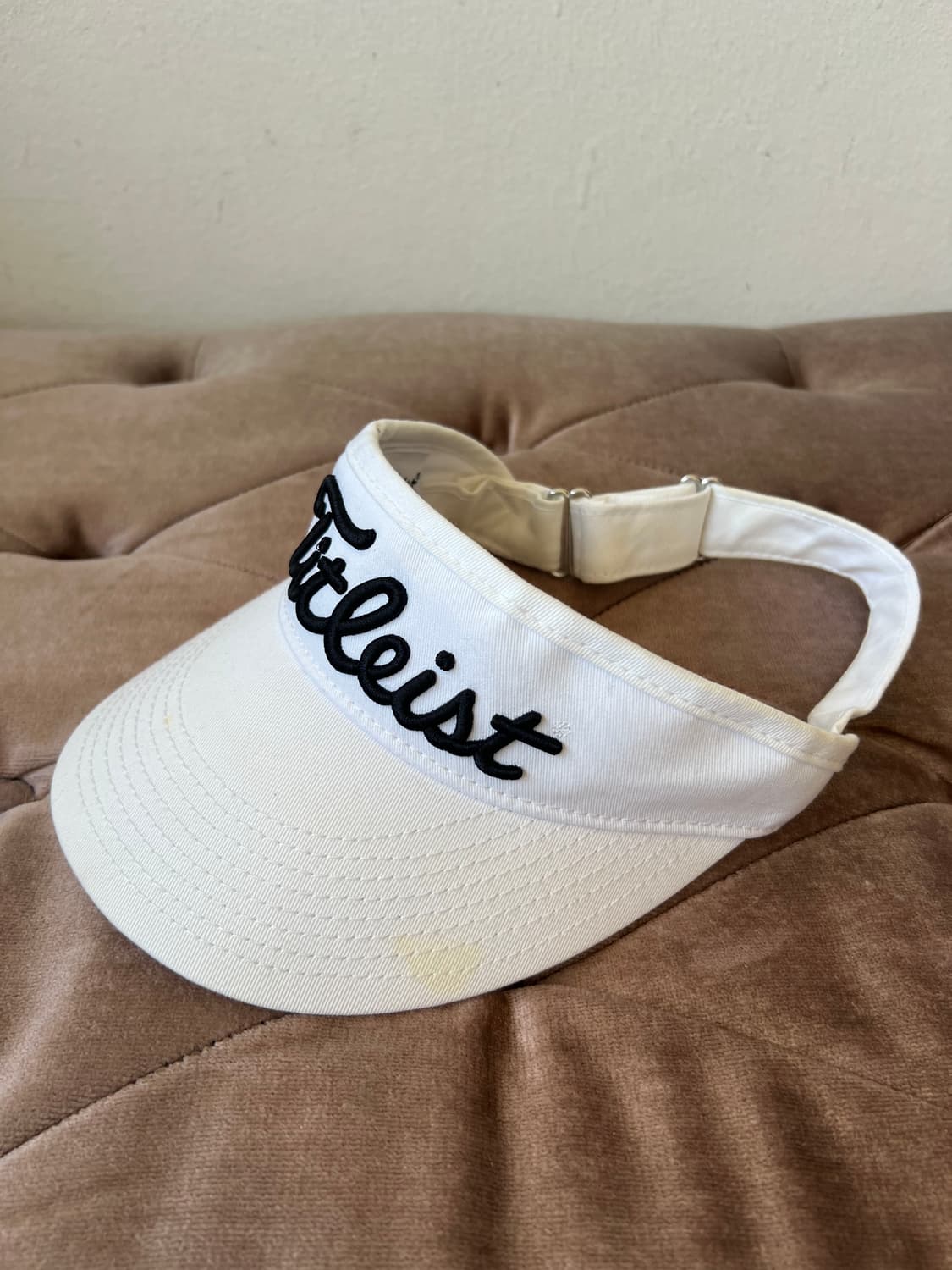 타이틀리스트 화이트 로고 선바이져 선캡 골프모자 상품이미지2