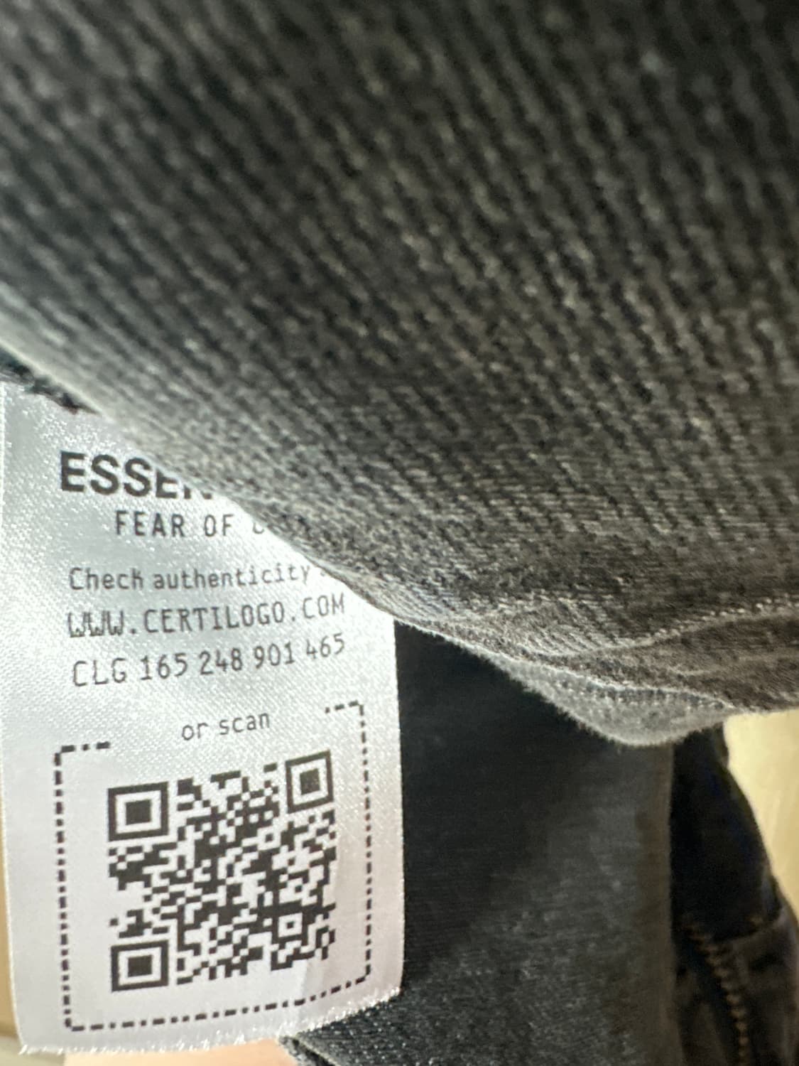 피어오브갓 에센셜 8th 그레이 데님자켓 XL 판매합니다 상품이미지6