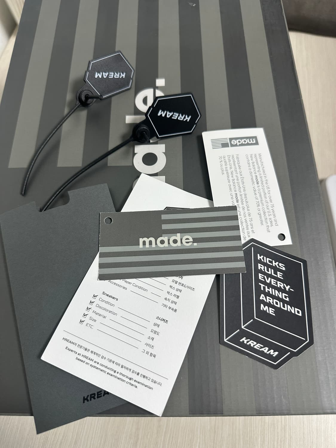 뉴발란스 993 그레이 285(크림 택o) 상품이미지2