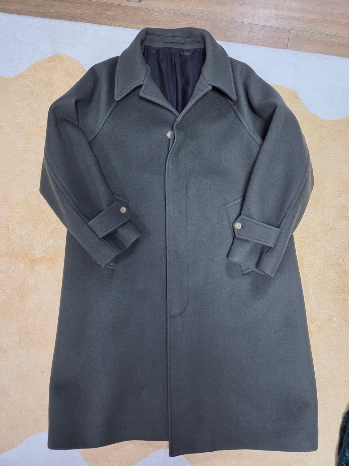 브라운야드 발마칸 코트 올리브그레이 3사이즈 상품이미지1