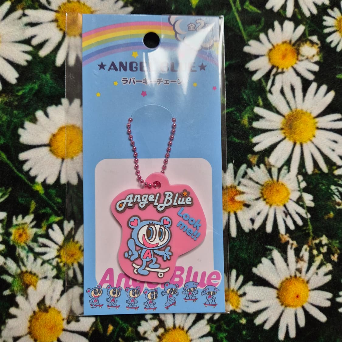 ANGEL BLUE 엔젤블루 러버 키체인 백참 새상품 상품이미지2