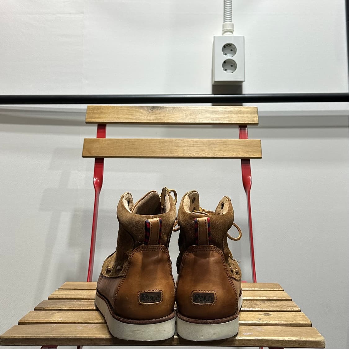 10D 280) 폴로 랄프로렌 부츠 Leather 레더 부츠 워커 상품이미지4