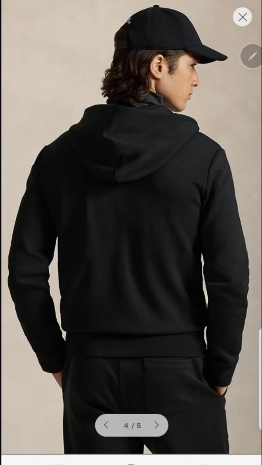 폴로 랄프로렌 네이비 후드 집업 100 상품이미지3