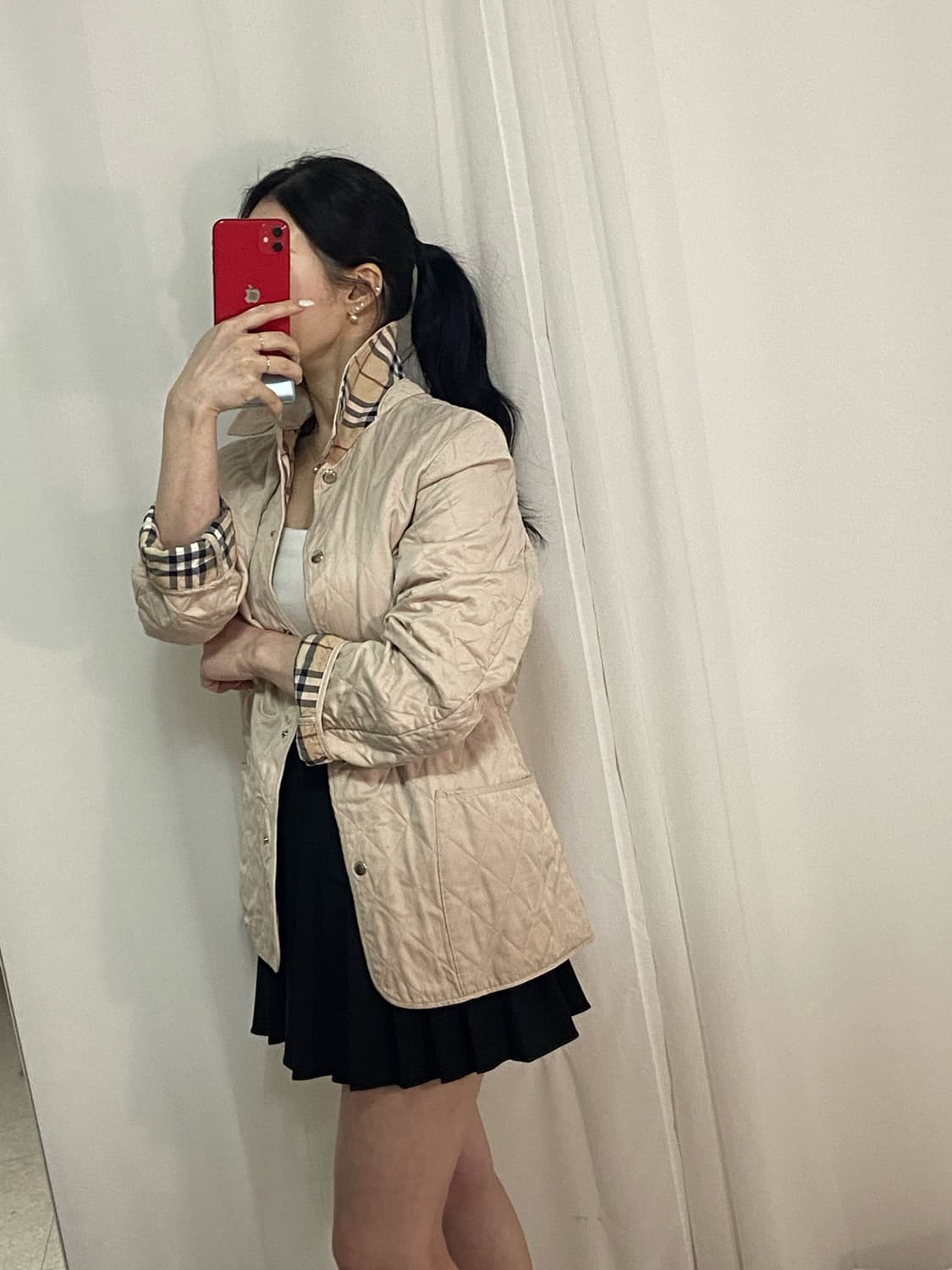 버버리 노바체크 퀼팅 자켓
 상품이미지3