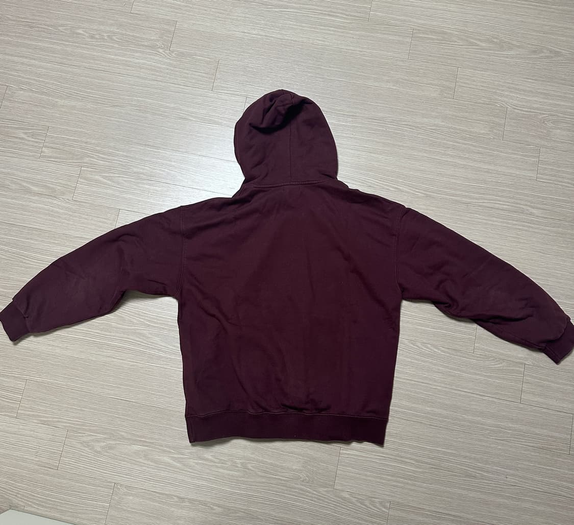 에즈카톤 스페이스 헤비코튼 후드 버건디 상품이미지3