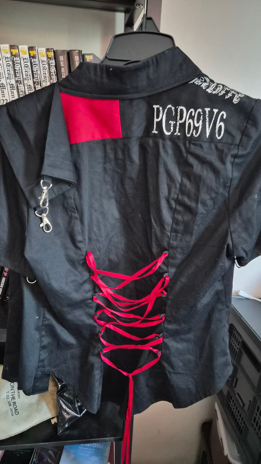 바디라인 코르셋 셔츠 팔 탈부착 가능 상품이미지2