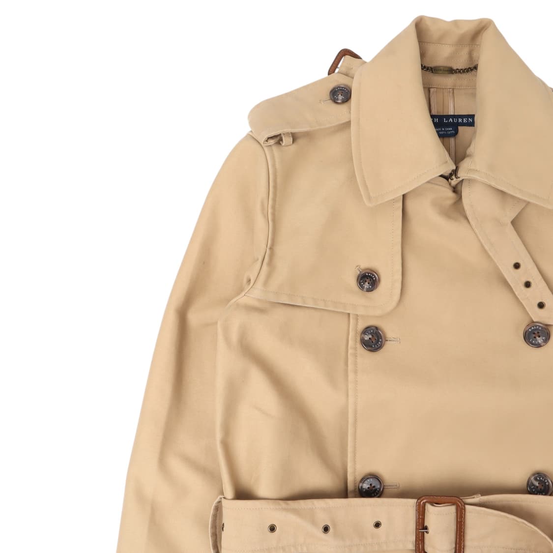 랄프로렌 베이지 더블 브레스티드 트렌치 코트 상품이미지3