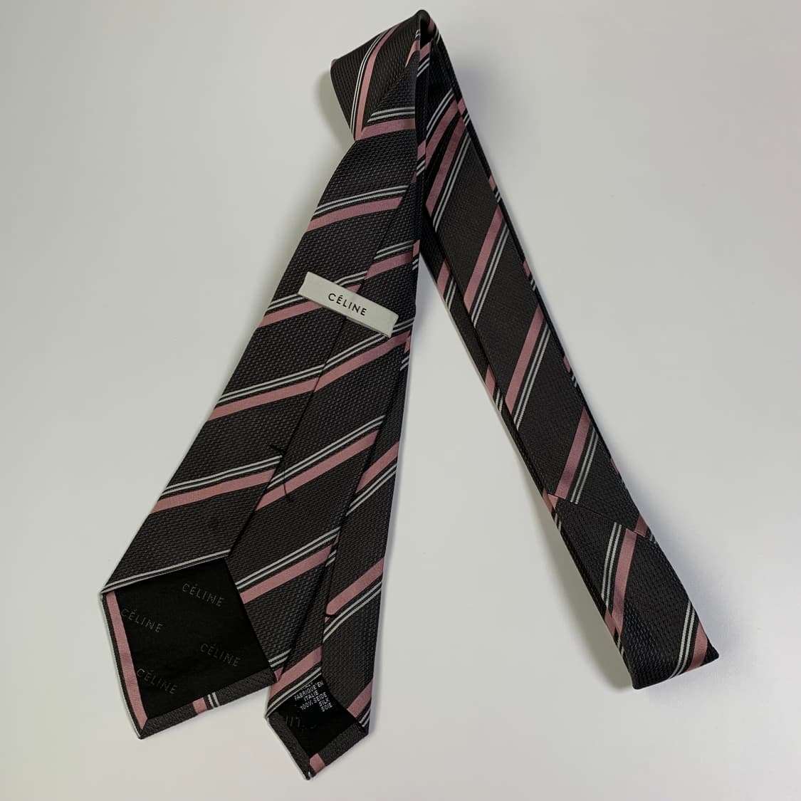 셀린느(CELINE) 신형 스트라이프 넥타이 명품 A+등급 8.7cm 상품이미지9
