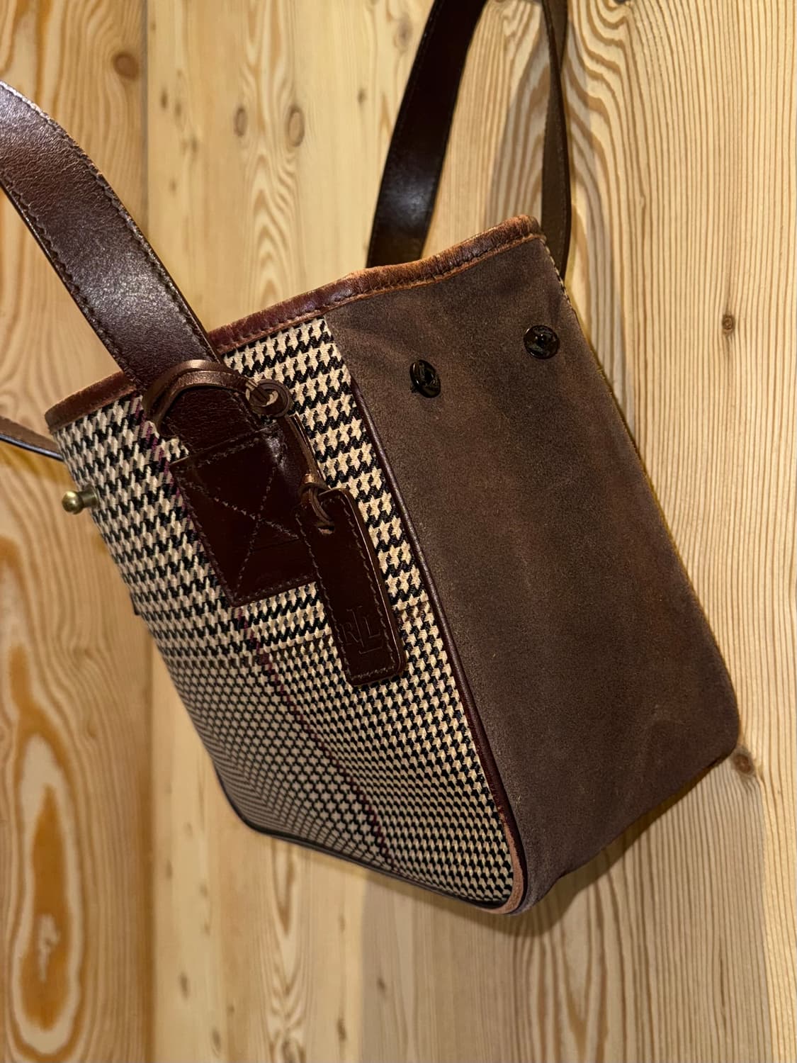 폴로 랄프로렌 하운드투스 스웨이드 사이드 토트백 상품이미지4