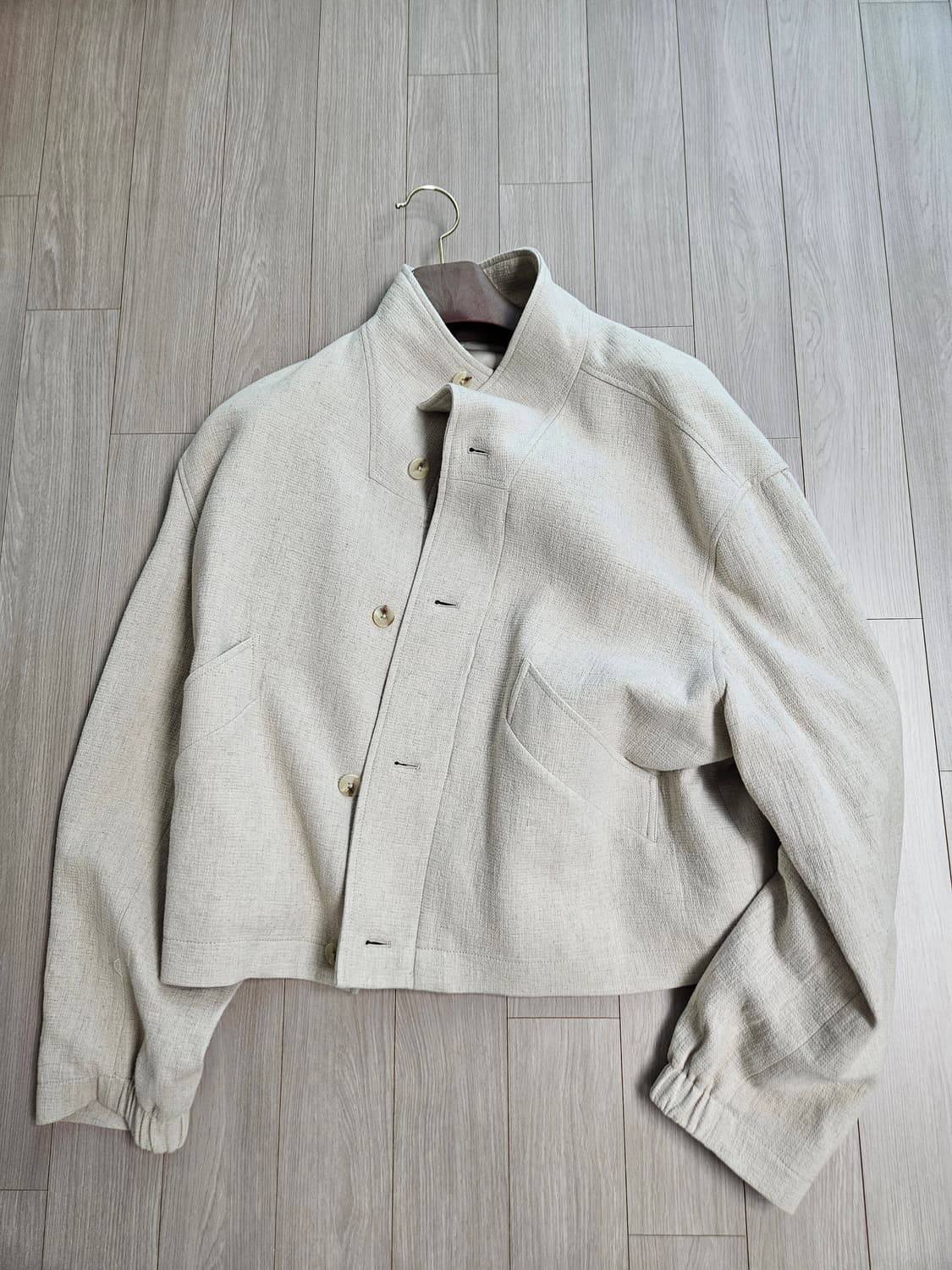 자라 린넨 하이넥자켓 L 105 상품이미지1