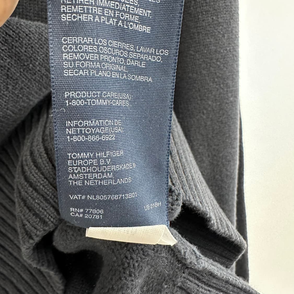 105 타미힐피거 프리미엄 코튼 남자 반집업 니트 상품이미지5