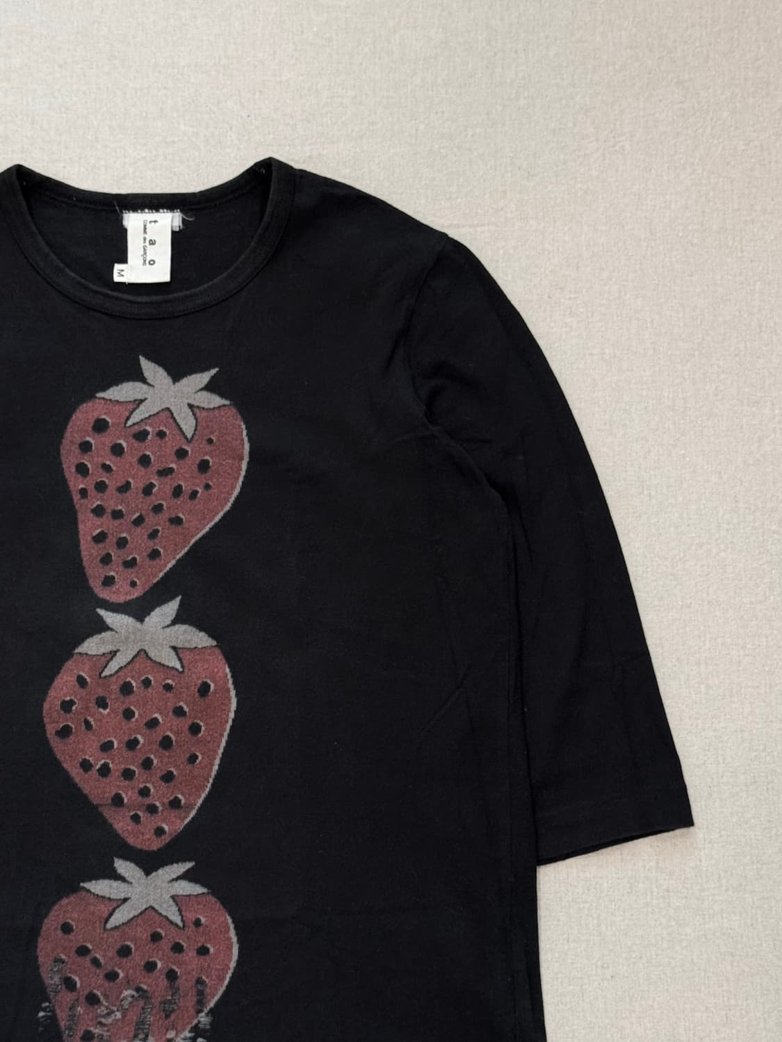 꼼데가르송 타오 10ss 펑크 스트로베리 7부 슬리브 상품이미지2