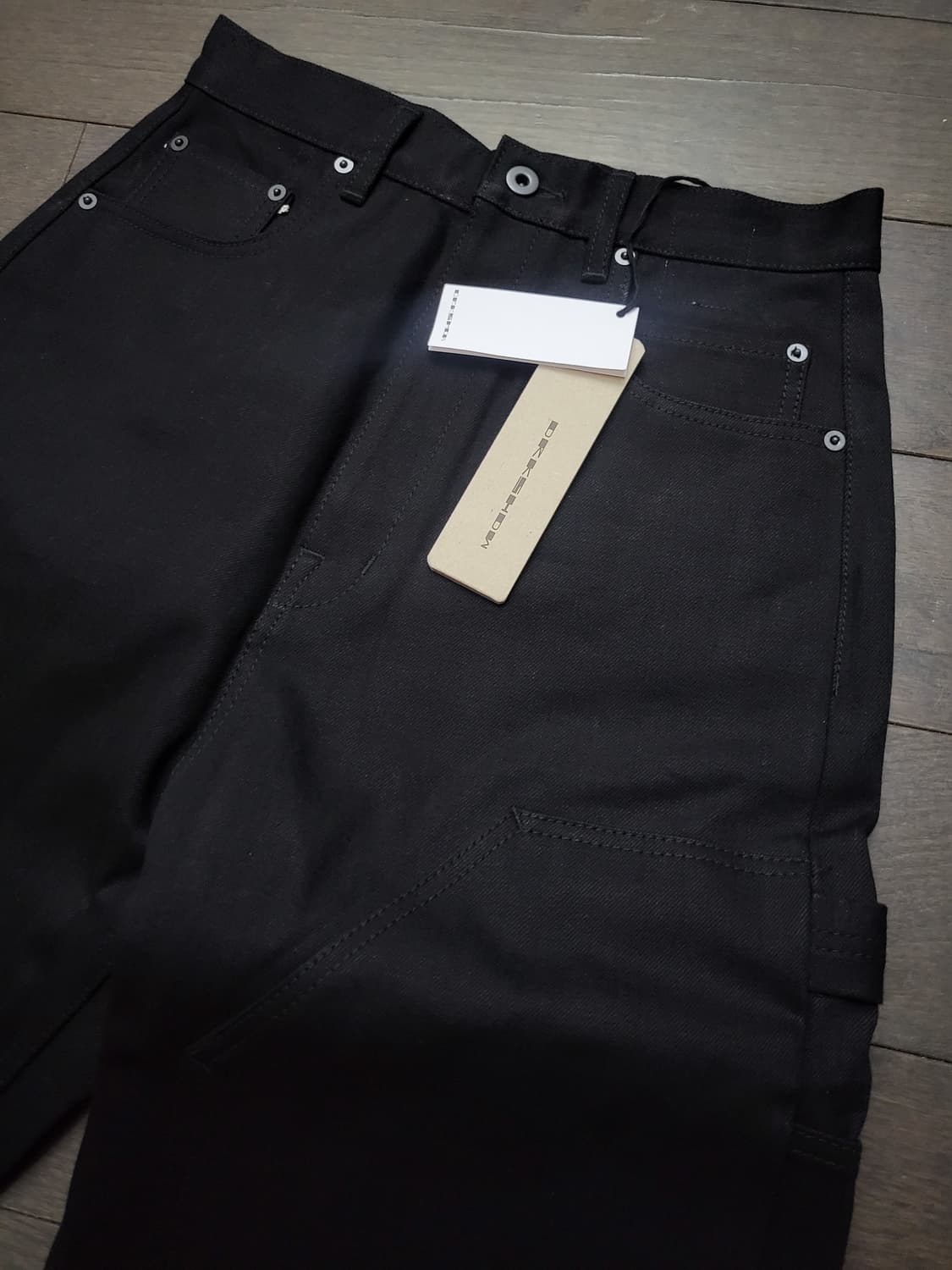 릭오웬스 오리모노 16oz 셀비지 더블니 게스 데님 상품이미지3