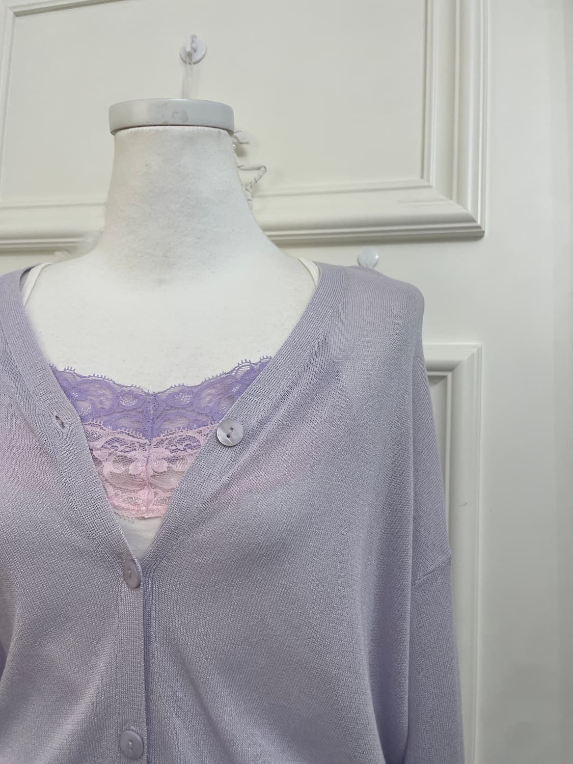 lavender basic cardigan&pink lavender la 상품이미지3