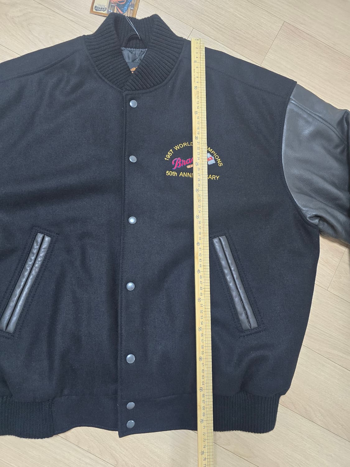 Braves 1957 WS 50주년 바시티자켓 XL 상품이미지10