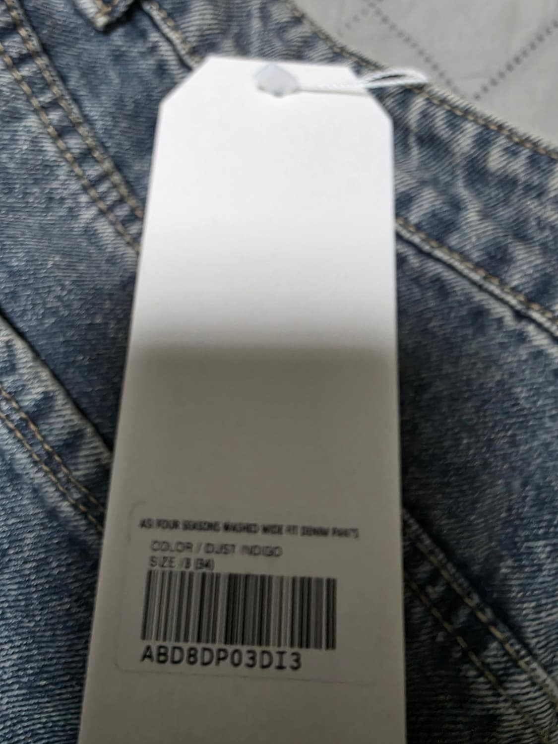 [34] 디미트리블랙 와이드 데님 팬츠 새상품 상품이미지3