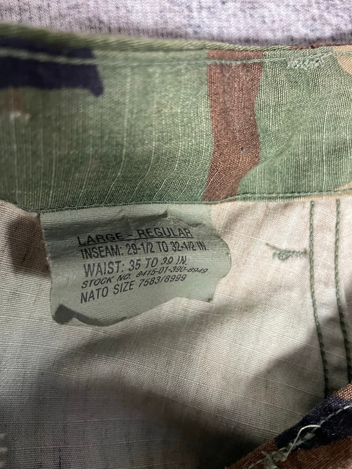 U.S ARMY WOODLAND BDU PANTS 상품이미지6