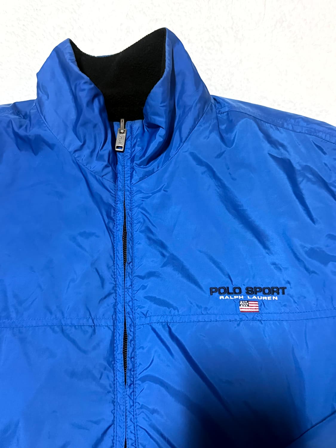 Polo Sport 폴로 스포츠 90s 블랙 플리스 양면 리버시블 자켓 상품이미지4